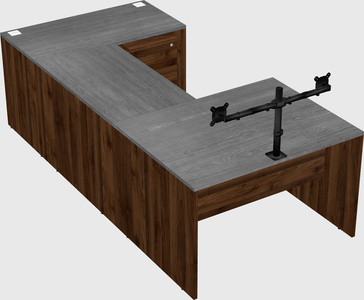 U-shaped desk