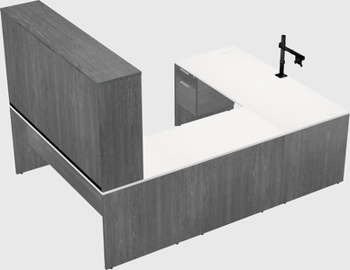 U-shaped desk