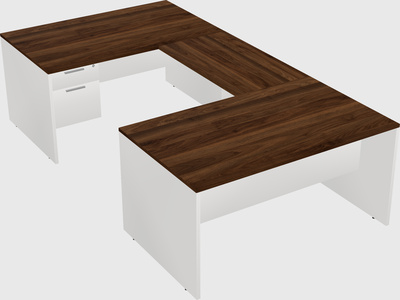 U-shaped desk