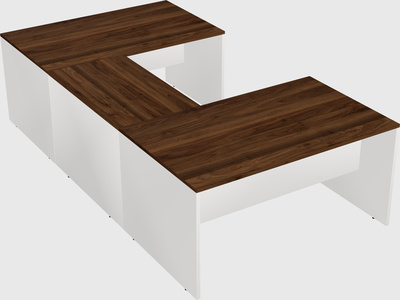 U-shaped desk
