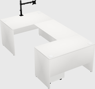 U-shaped desk