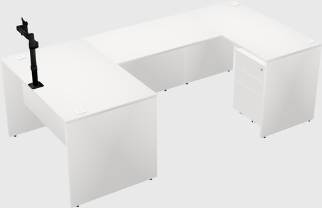 U-shaped desk