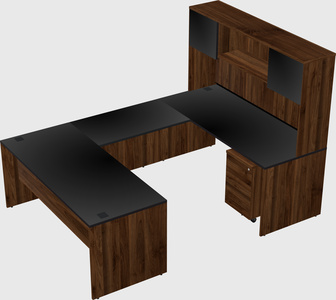 U-shaped desk