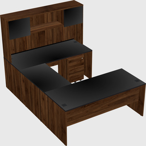 U-shaped desk
