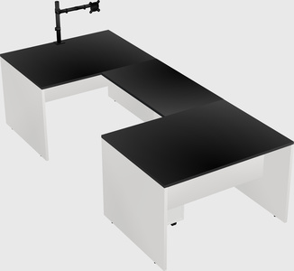 U-shaped desk