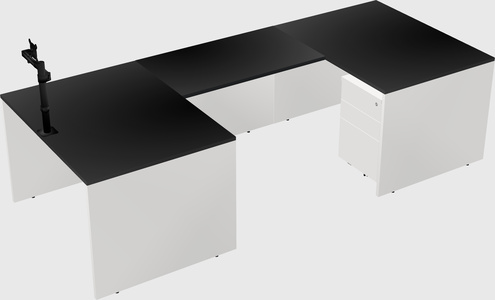 U-shaped desk