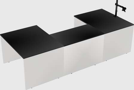 U-shaped desk