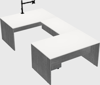 U-shaped desk
