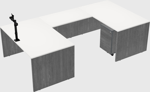 U-shaped desk