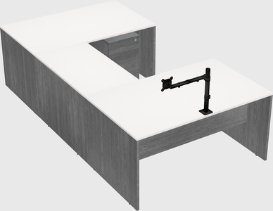 U-shaped desk