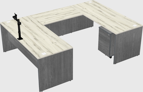 U-shaped desk