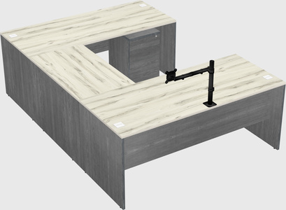 U-shaped desk