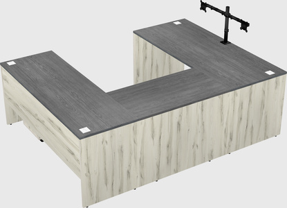 U-shaped desk