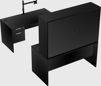U-shaped desk
