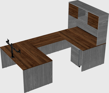 U-shaped desk