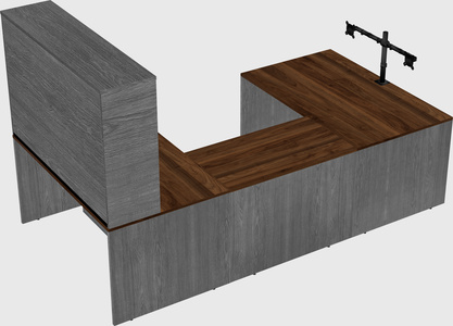 U-shaped desk
