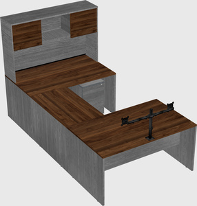 U-shaped desk
