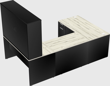 U-shaped desk