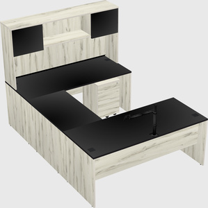 U-shaped desk
