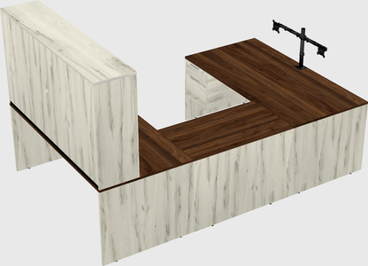 U-shaped desk