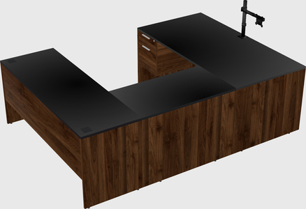 U-shaped desk