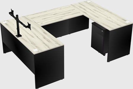 U-shaped desk