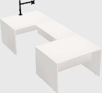 U-shaped desk