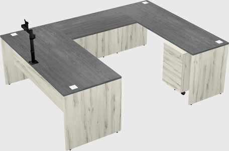U-shaped desk
