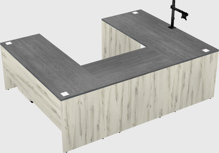 U-shaped desk