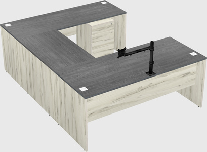 U-shaped desk