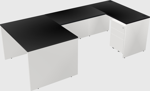 U-shaped desk