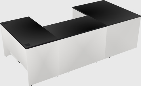 U-shaped desk