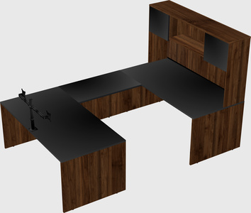 U-shaped desk