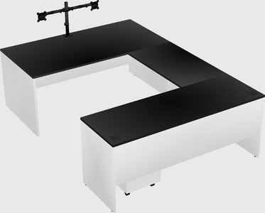 U-shaped desk
