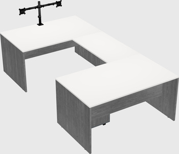 U-shaped desk
