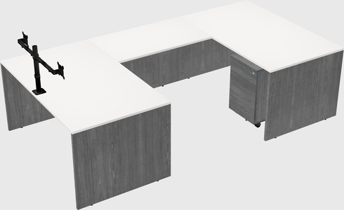 U-shaped desk