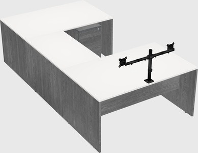 U-shaped desk