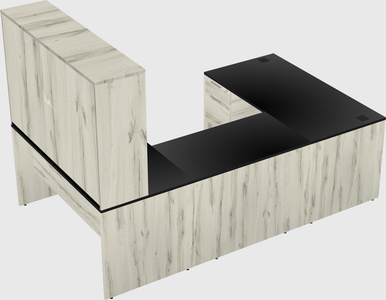 U-shaped desk