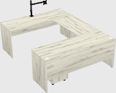 U-shaped desk