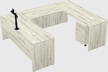 U-shaped desk