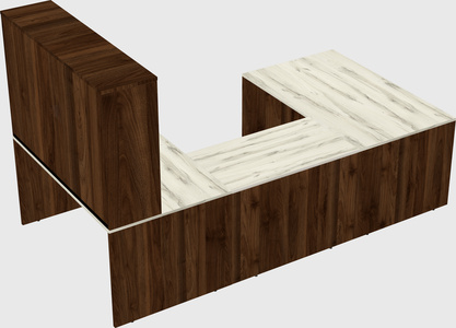 U-shaped desk