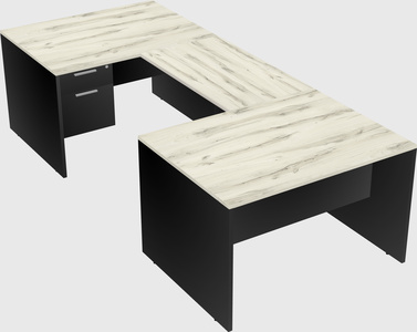 U-shaped desk