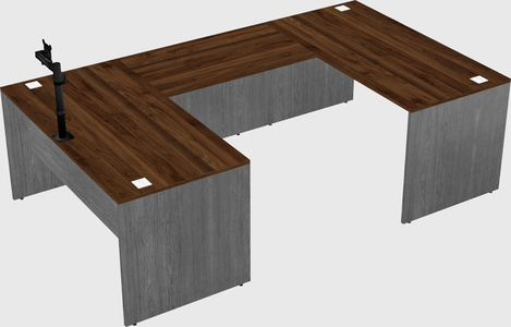 U-shaped desk