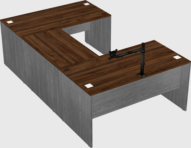U-shaped desk
