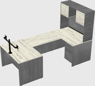 U-shaped desk