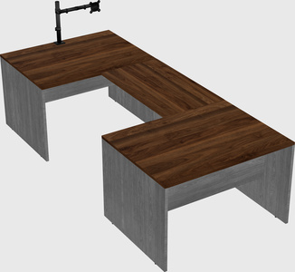 U-shaped desk