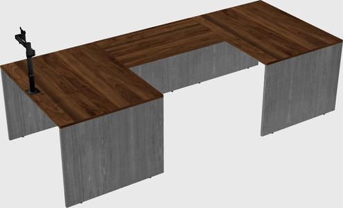 U-shaped desk