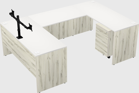 U-shaped desk