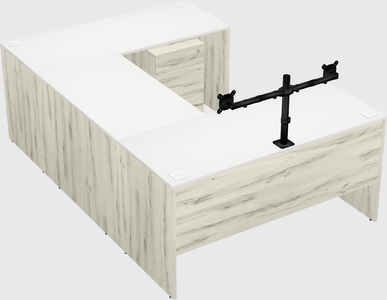 U-shaped desk