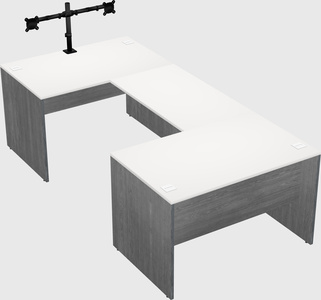 U-shaped desk